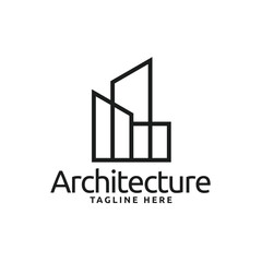 Simple architecture building logo icon