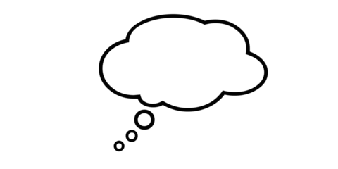 Empty thought bubble with trailing dots on a white background speech bubble thinking isolated on a transparent background