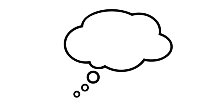 Empty thought bubble with trailing dots on a white background speech bubble thinking isolated on a transparent background