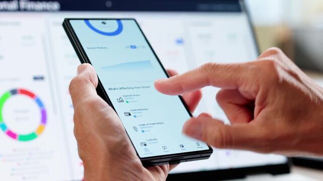 Online Credit Score Report Showing Good Results