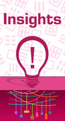 Insights Pink Bulb Texture Text Vertical 