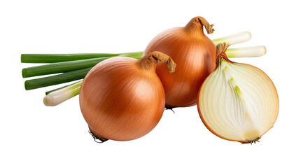 Fresh Onions And Green Onions Culinary Image