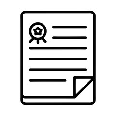 Professional certificate with seal and star for achievements, awards, and recognition, perfect for business, education, and corporate use