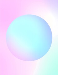 Pastel sphere on gradient background