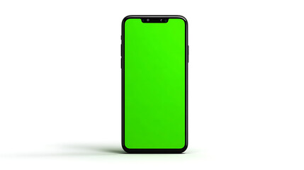 Lime green mobile phone