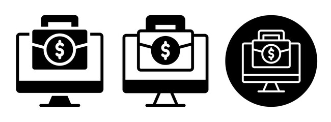 Online Business Icon Collection Glyph & Mixed Style