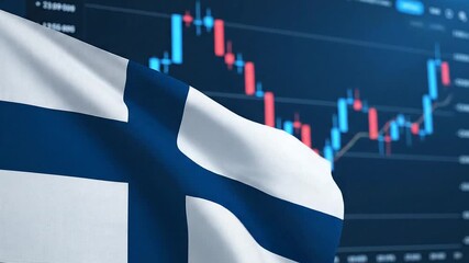 Finlands Economy - Flag and Stock Market Analysis. - Powered by Adobe