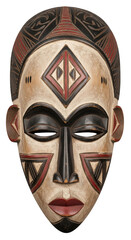 Carved african tribal mask art