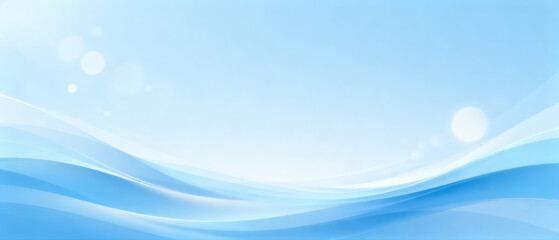 Light Blue Wave Abstract Background