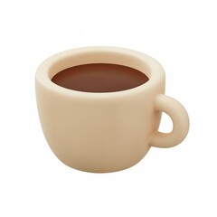Ceramic Coffee Cup : A meticulously crafted ceramic coffee cup brimming with a rich, aromatic beverage, embodying warmth and comfort.