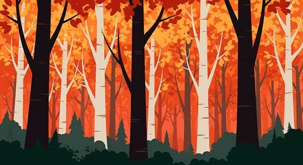 Autumn Forest Landscape. (7)