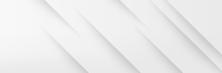 Abstract white and gray color, modern design stripes background with geometric round shape.