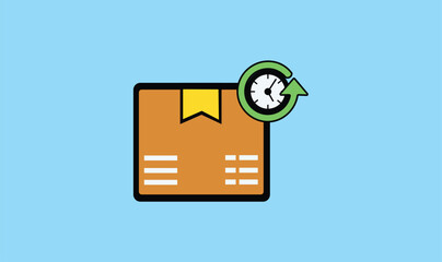 Shipping carton box design vector