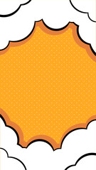 Pop Art Comic Halftone Background