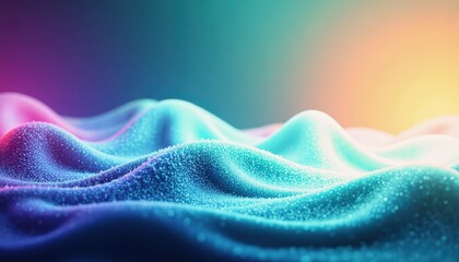 Fototapeta premium Abstract Wave of Light and Color Futuristic Digital Background