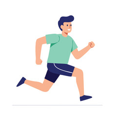 running man vector illustration 
