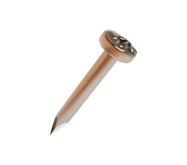 metal nail Isolated vector illustration 3d icon