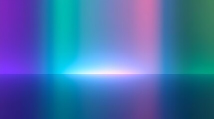 Colorful Gradient Light Background with Reflection