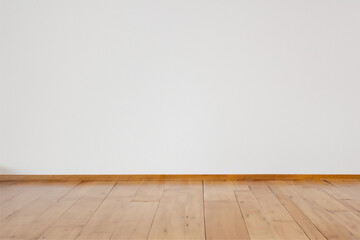 empty room with wooden floor