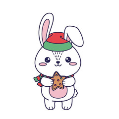 Bunny with Candy Cane