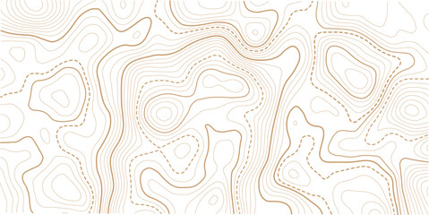 White Black Topographic Contour Map Vector Graphic Abstract Background. Topography Wavy Lines Pattern Modern Wide Abstraction. Outline Terrain Relief Cartography Geographical Map Illustration
