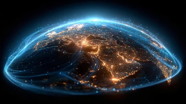 Global Connectivity and Digital Network Visualization of Cities across the Globe
