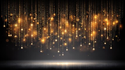 Naklejka premium Mesmerizing Abstract Background Featuring Golden and Blue Orange Light Effects Designed as a Dynamic Illustration for Creative Projects