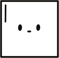 Cute cartoon shapes playful characters in a fun digital art environment