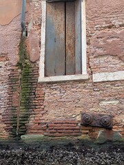 old wooden window