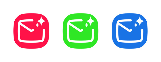 Icons for AI-driven email and digital communication.