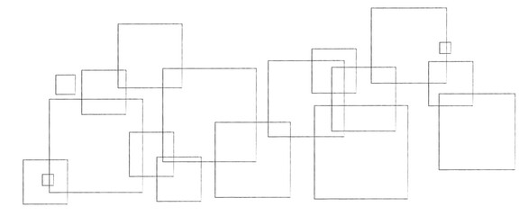 Abstract geometric grey linear square seamless. White abstract background.