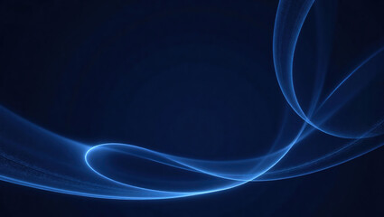 Fototapeta premium Blue abstract light curves