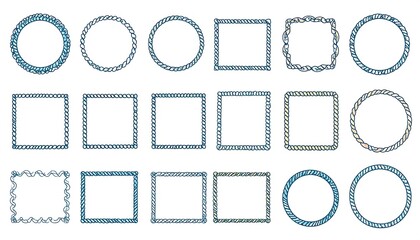 Set of decorative frames