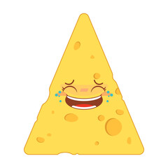 cheese laughing face cartoon cute
