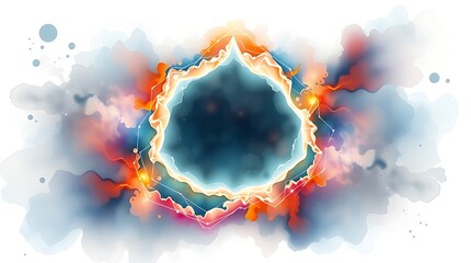 "Sorcerer casting neon spells, glowing arcane aura, mystical fantasy design, isolated on white background, PNG cutout, high-detail magical style"