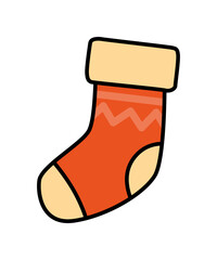 Weihnachtliche Socke