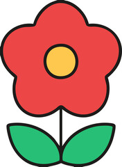 vector illustration of a flower