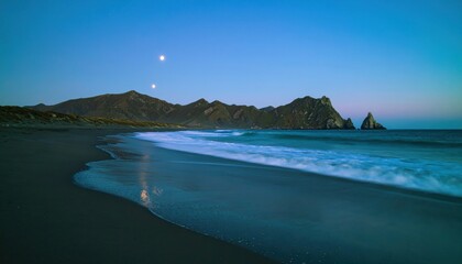 Coastal scene at dawn