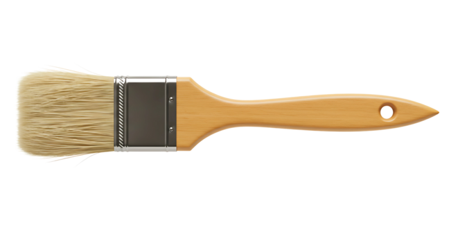 paintbrush isolated on transparent cutout background, cut out, png