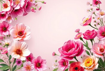 Elegant floral banners, perfect for spring celebrations and invitations,  illustration,  nature