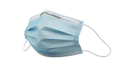 Surgical face mask for virus and pollution protection isolated PNG with Transparent Background