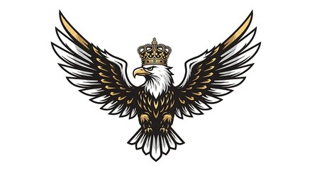 Obraz premium Eagle with crown.