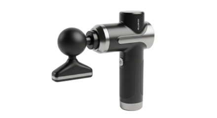 Massage gun used for percussion therapy isolated PNG with Transparent Background