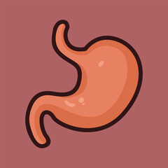 stomach cartoon illustration