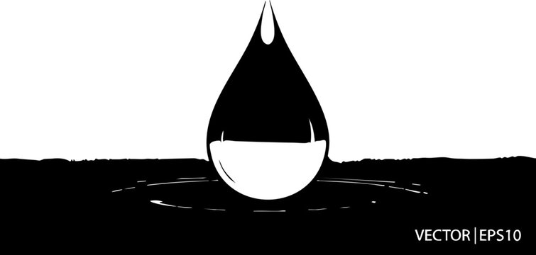 Captivating single drop of liquid poised to make a splash, symbolizing purity, essence, and the start of something new