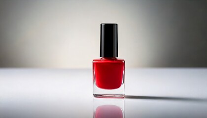 Generated imRed nail polish on background.age