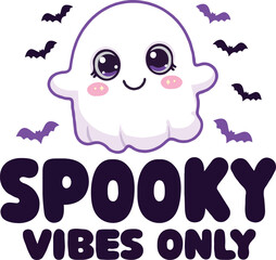 Halloween T-Shirt Design | Spooky Ghost, Pumpkin, Bat & Haunted Typography