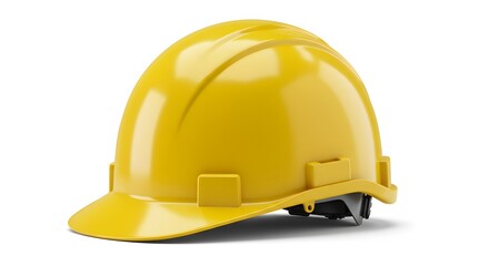 Yellow safety helmet
