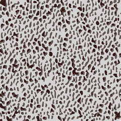 Leopard skin print, watercolor effect, black, brown, beige, and white gradients, overlapping elements, seamless pattern
