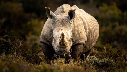 Fototapeta premium Rhinoceros high-resolution creative and visually stunning artwork.